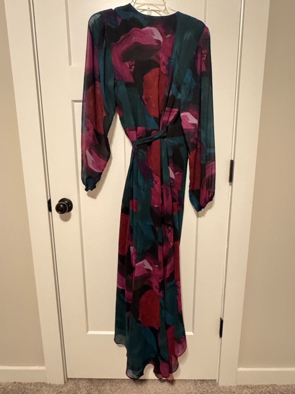 Hutch Bridge dress Teal & Magenta Floral Wrap - Picture 10 of 15